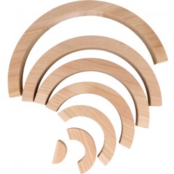 Arcoíris de madera (28x3x14... 2