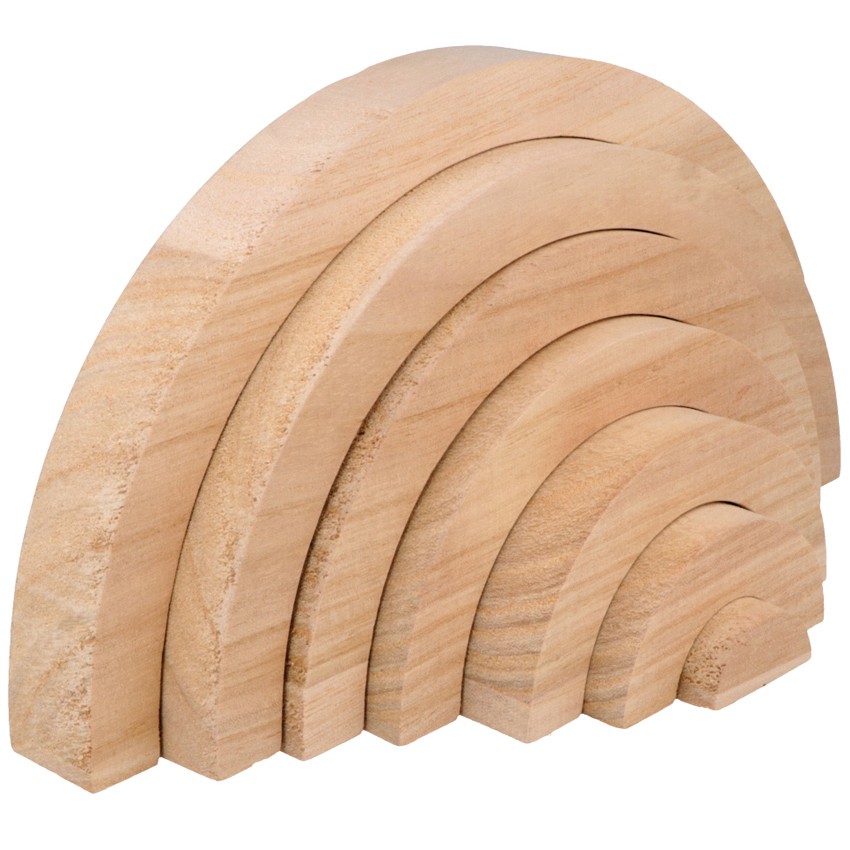 Arcoíris de madera (28x3x14 cm)