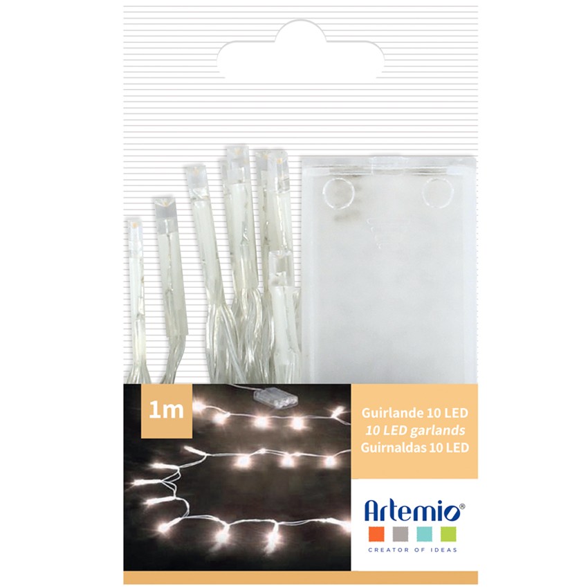 Guirnalda LED (1 metro, 10 luces)