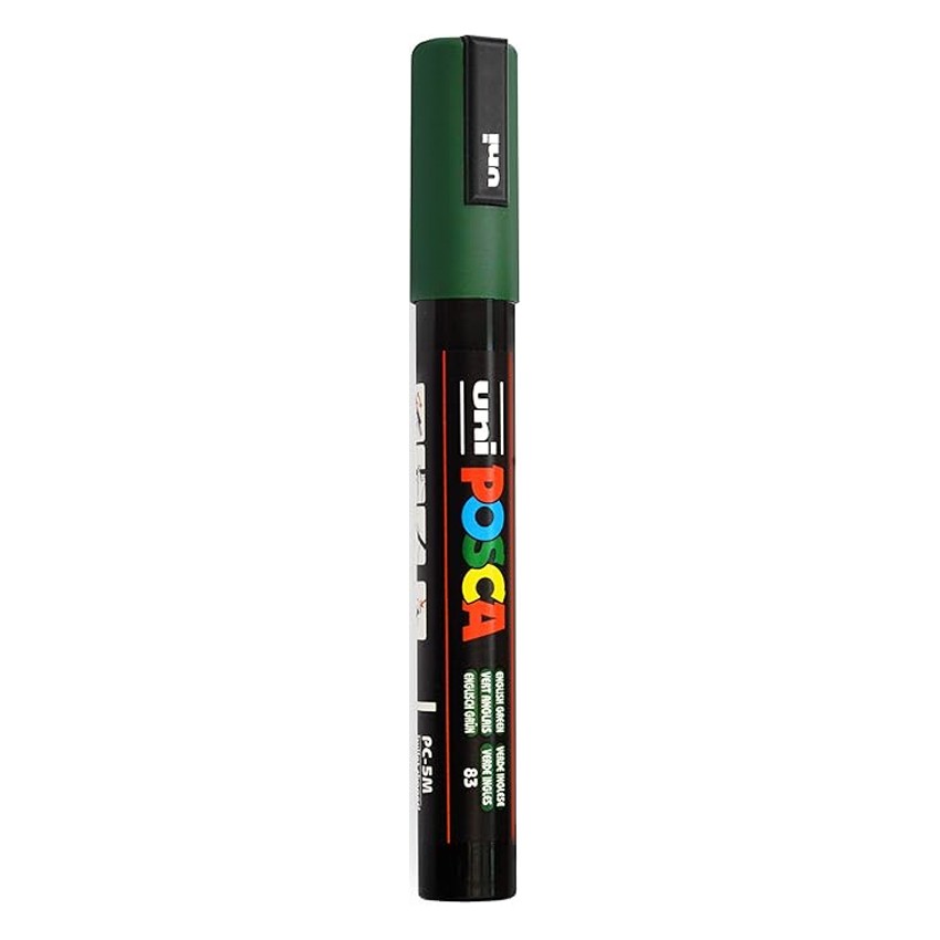 rot Posca PC-5M  2,5 mm Verde ingles