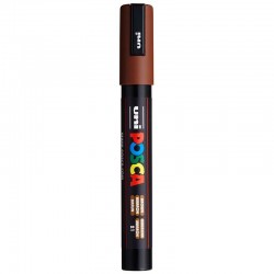 rot Posca PC-5M  2,5 mm marron