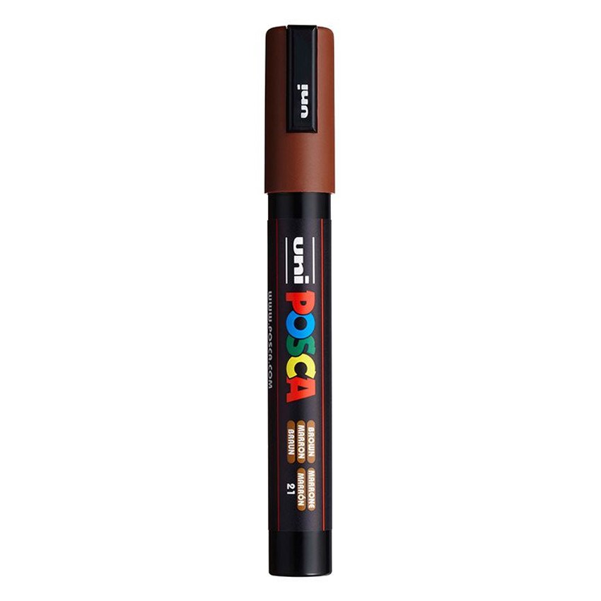 rot Posca PC-5M  2,5 mm marron