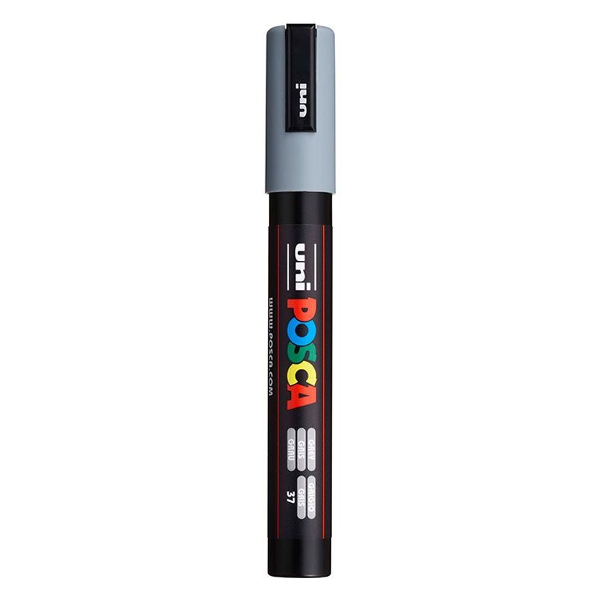 rot Posca PC-5M  2,5 mm gris