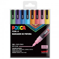 estuche 8 rot. posca pc-3m...