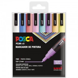 estuche 8 rot. posca pc-3m...