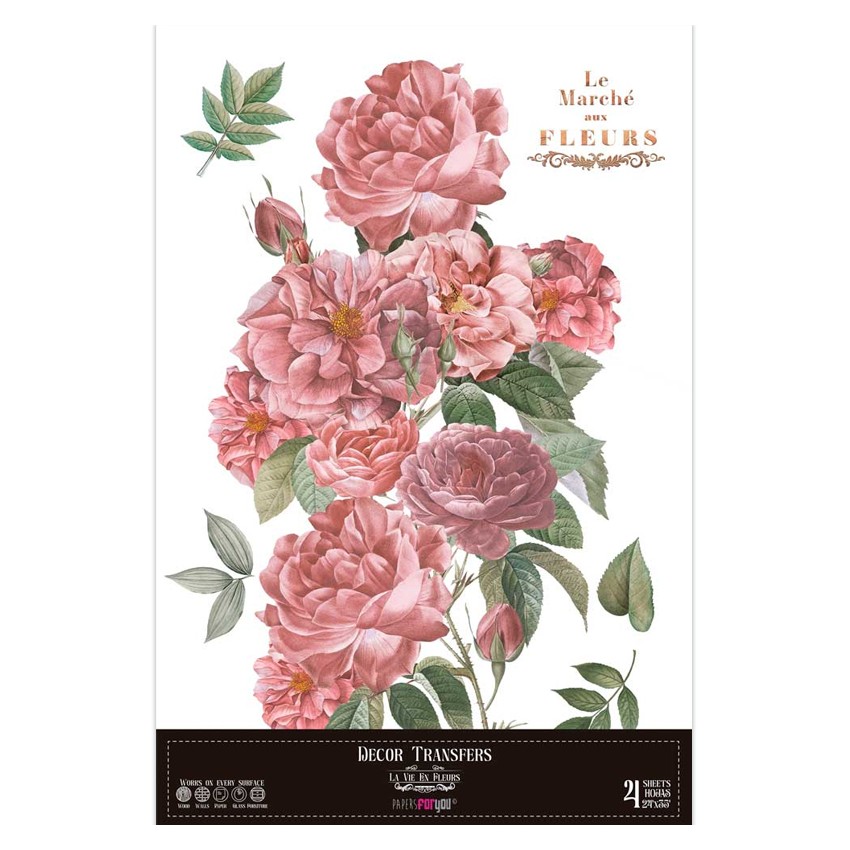 Decor Transfers Rosas 60x90cm 24"x...