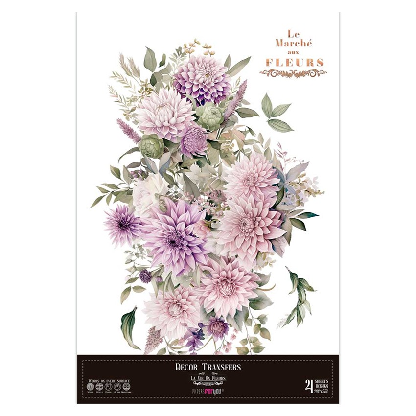 Decor Transfers Dalias 60x90cm 24"x...