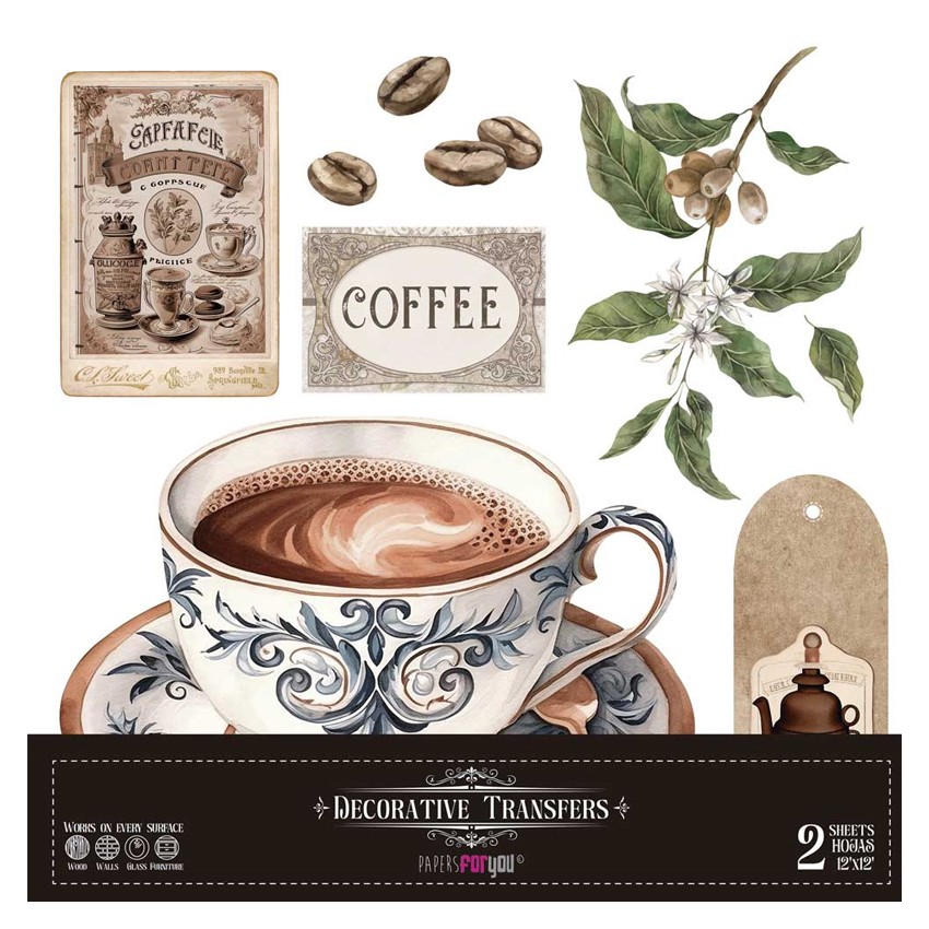Decor Transfers Café 30x30cm 12"x 12"...