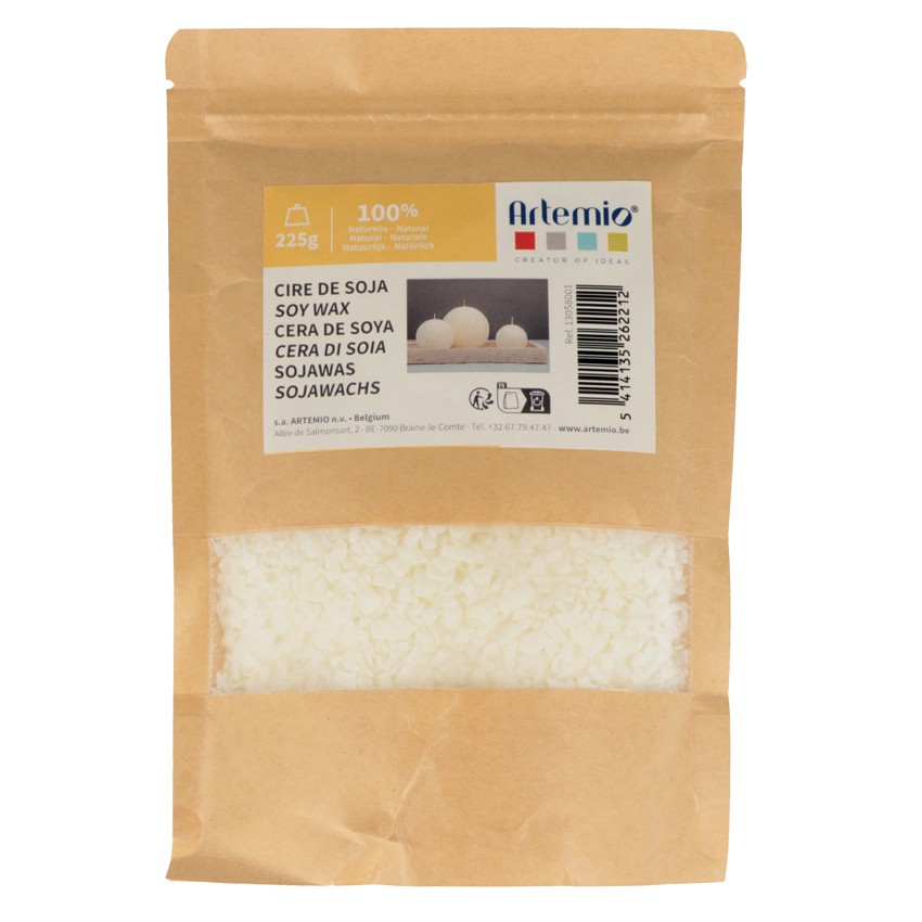 Cera de soja para velas 225 gr