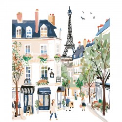 Acuarela calle Paris Pintar...