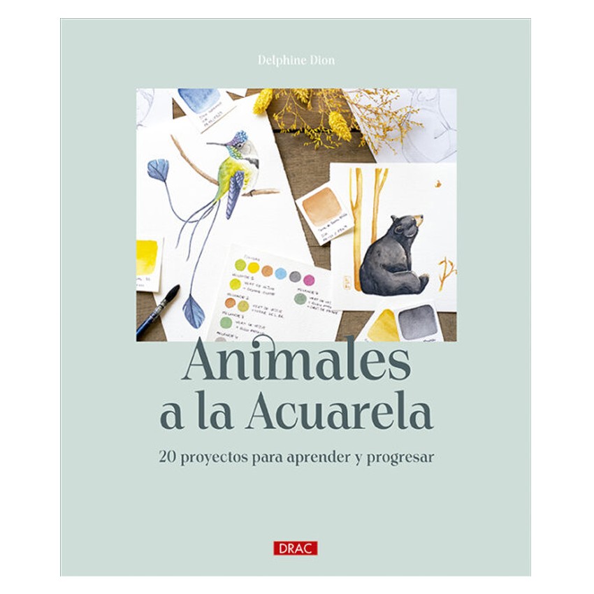 libro drac animales a la acuarela