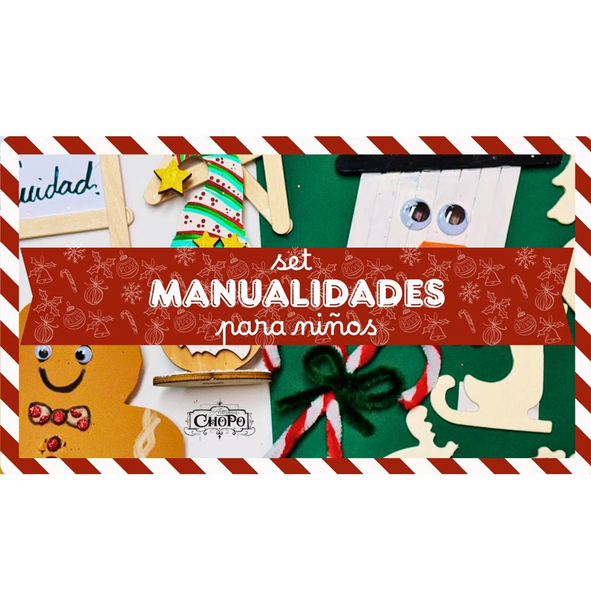 Set manualidades para niños navidad
