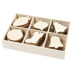 Caja adornos navideños 90...