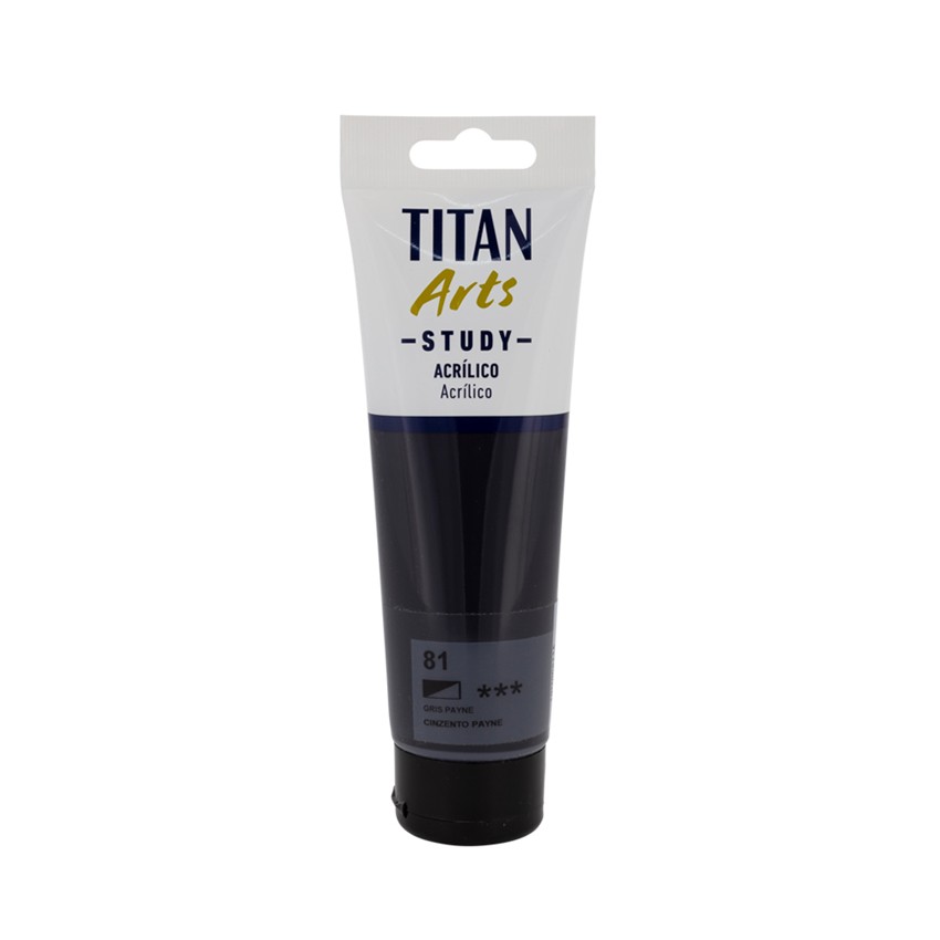 acrilico study titan120cc gris de...
