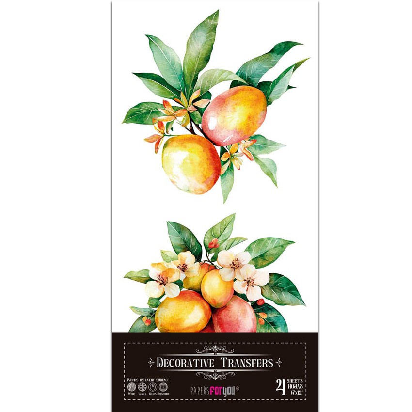 Decor Transfers mangos 15x30cm  6"x...