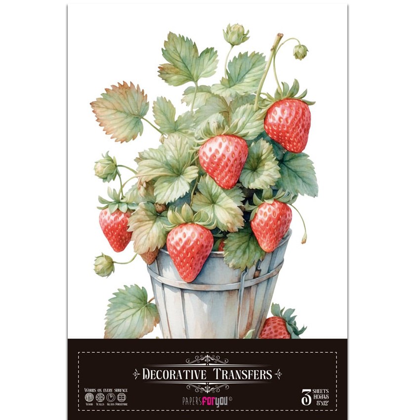 Decor Transfers strawberries 20x30cm...