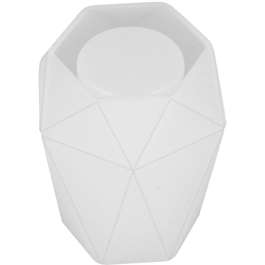 molde de silicona jarron hexagonal...
