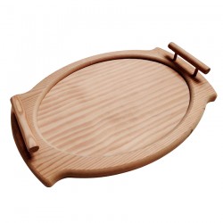 Bandeja d.m.oval 48x34x6 cm.