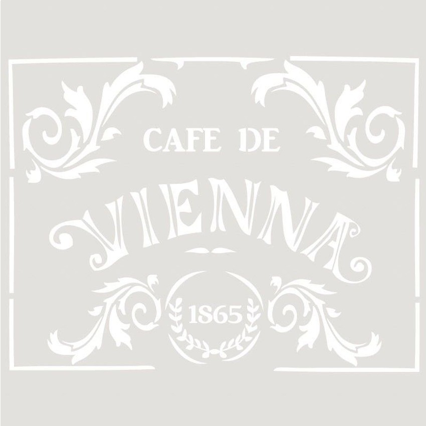 stencil deco composición 010 cafe...