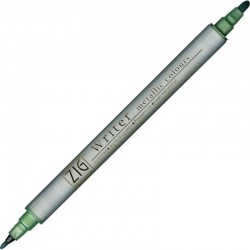 ROTUL.ZIG WRITER DOBLE 1/1,2mm 121 METALLIC VERDE