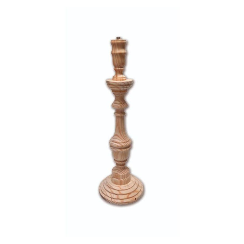 PIE LAMPARA PINO FORMAS 42cm