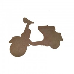 SILUETA GRAN FORMATO DM 10mm 100x60cm VESPA