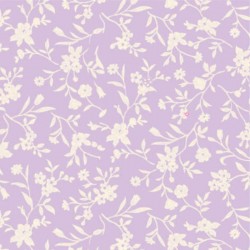 .TELA ADHES.ROLLO 1mtx47cm FLOR LIVERTY FONDO MALVA