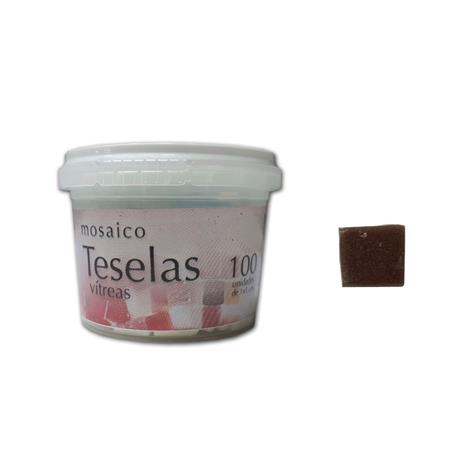 1 KG. TESELAS MOSAICO 12x12mm CHOCOLATE