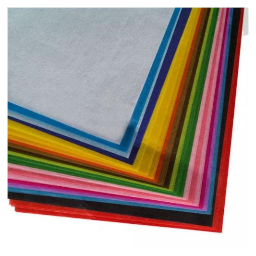 PAPEL SEDA 50X76cm. 20grs. BLANCO