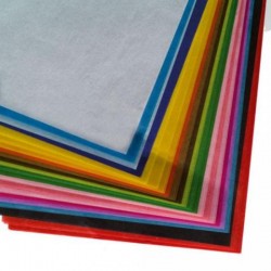 PAPEL SEDA 50X76cm. 20grs. BLANCO
