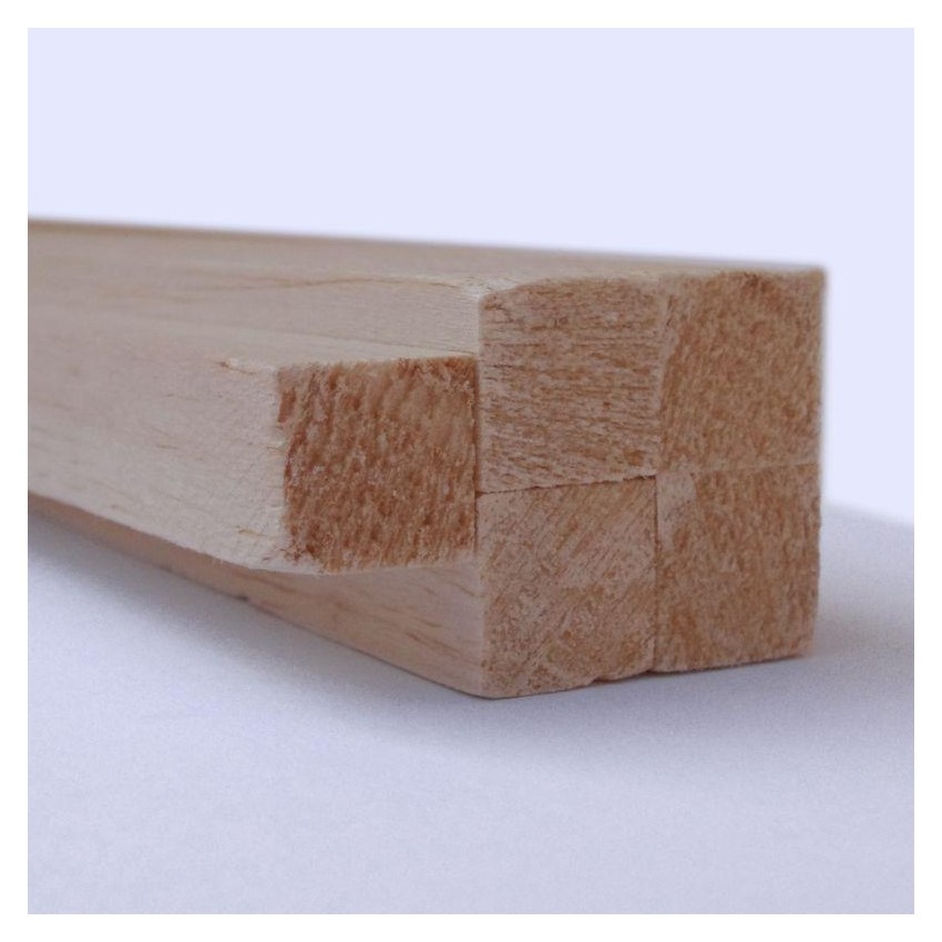 VARILLA CUADRADA MADERA SAMBA 100cmx5x5mm