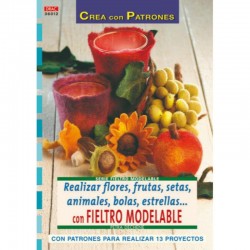.LIBRO DRAC 36012 FLORS,FRUTS..C/FIELTRO MODEL