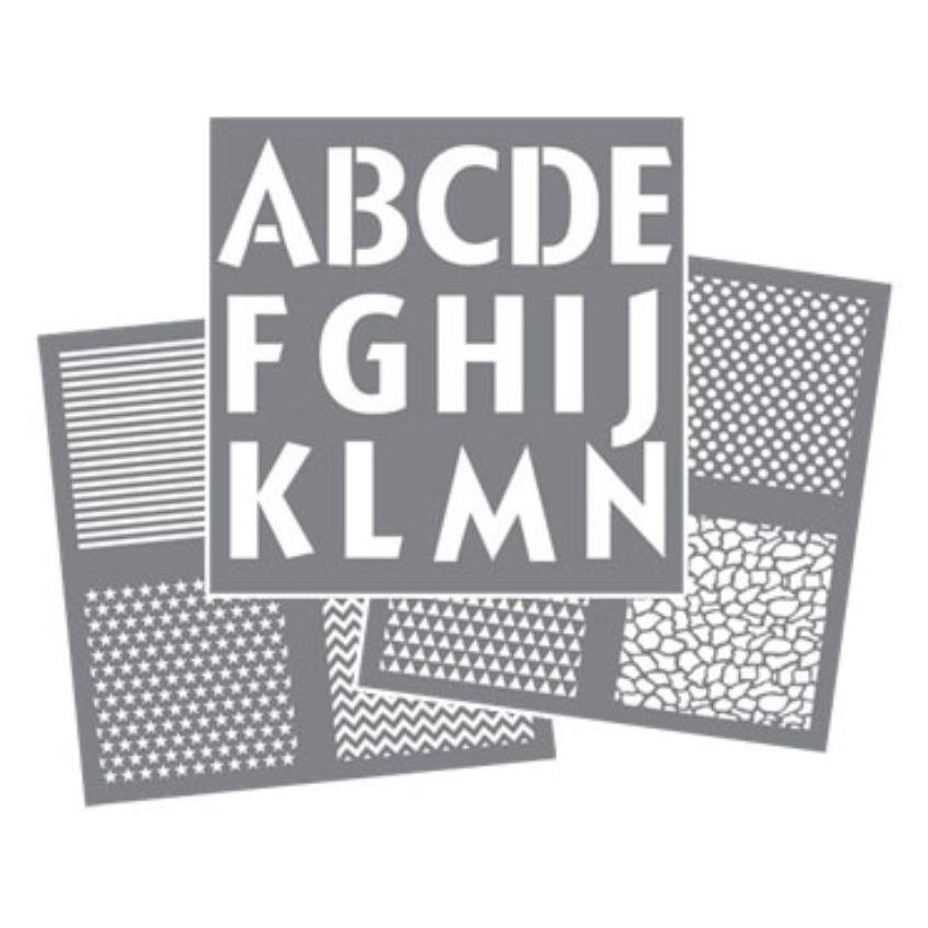 KIT 4 PLANTIL.AMER.30x30cm ABC+2 FONDOS    PYB-101