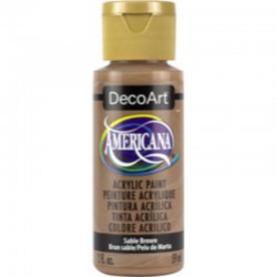 ACRILICO AMERICANA MATE 60cc SABLE BROWN Nº61·