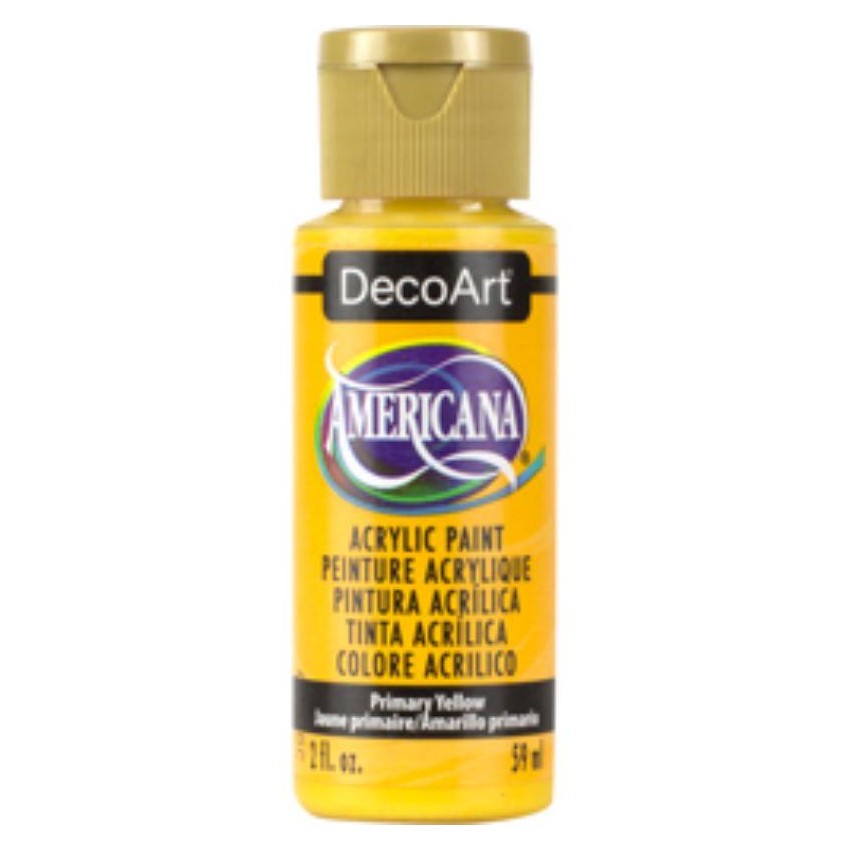 ACRILIC AMERICANA MATE 60cc AMARILLO PRIMARIO 201·