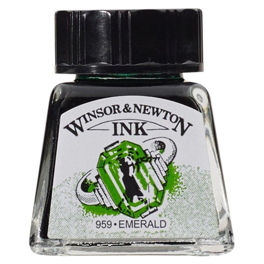 TINTA DIBUJO W&N 14 cc ESMERALDA FTALO
