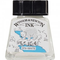 TINTA DIBUJO W&N 14 cc BLANCO (974)